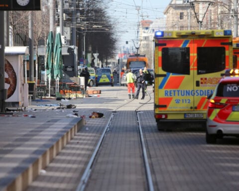 Two killed, 11 injured after car rams crowd in German city of Mannheim