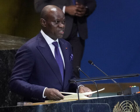 Gabon's military leader announces he will run in April presidential election