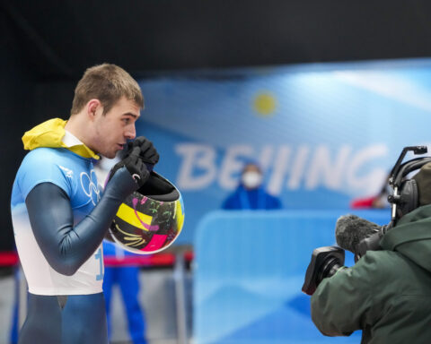 In Lake Placid, a pair of athletes are sliding for Ukraine. They hope better days are ahead