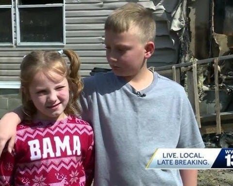 10-year-old hailed a hero for saving his sister from burning home