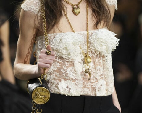 Chloé collection goes with the flow as Kamali flaunts the blouse at Paris Fashion Week