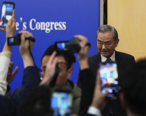 China's foreign minister blasts the US over tariffs at his annual meeting with journalists