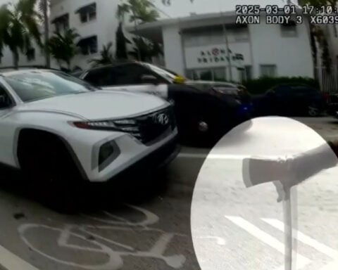 Bodycam footage shows takedown of ax-wielding man accused of chasing down woman, yelling racial slur