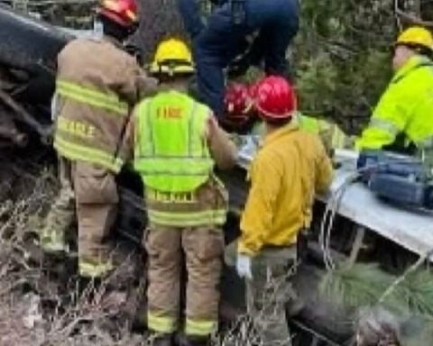 Man, dog rescued nearly 24 hours after truck after crashed off California highway