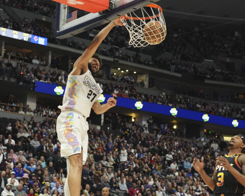 Nikola Jokic has 31 points, 22 assists and 21 rebounds in Nuggets' 149-141 OT win over Suns