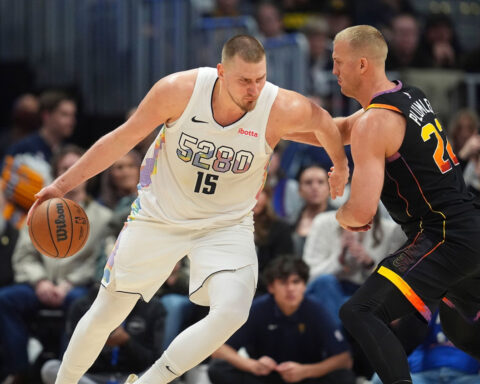 Nikola Jokić records first 30-20-20 triple-double in NBA history in Denver Nuggets overtime win over Phoenix Suns