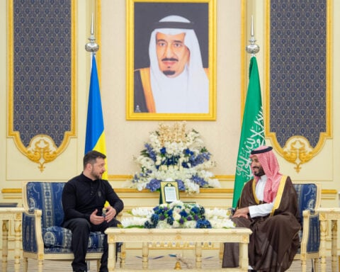 Zelenskiy in Saudi Arabia as US voices hope for Ukraine peace talks