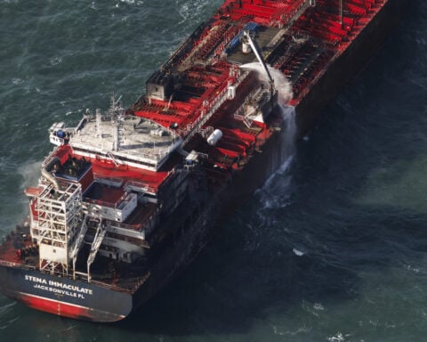 UK police arrest captain of cargo ship on suspicion of manslaughter over North Sea collision