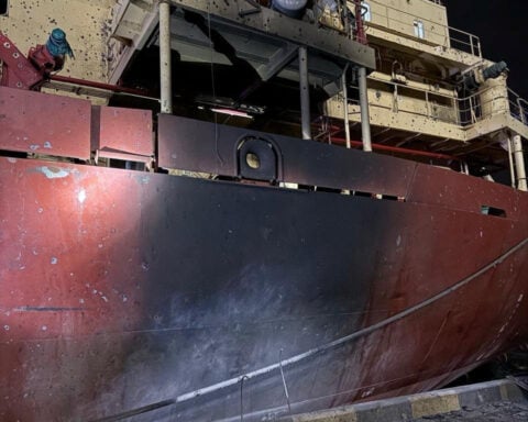 Four killed in Russian strike on grain vessel in Odesa port, Ukraine says