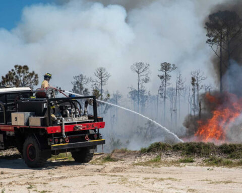 Zero-turn lawn mower sparks 20-acre brush fire, officials say