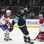 Mountour scores fastest OT goal in NHL history in Kraken's comeback win over Canadiens