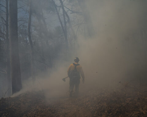 First rain and then fire chase people from their homes in North and South Carolina