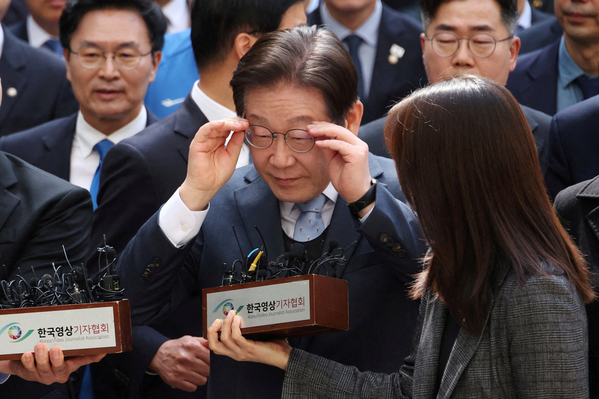 South Korea's presidential front-runner Lee Jae-myung enters leadership race