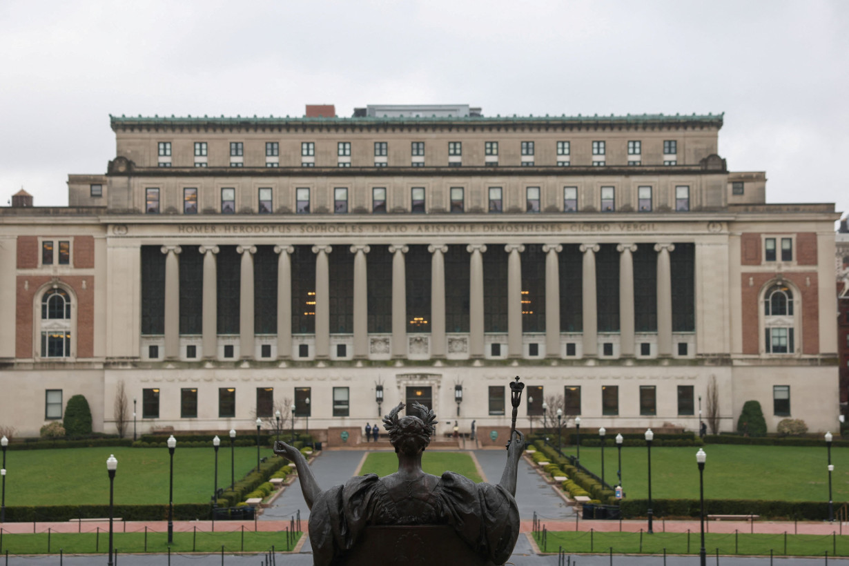 FILE PHOTO: A view of the main campus of Columbia University in New York City