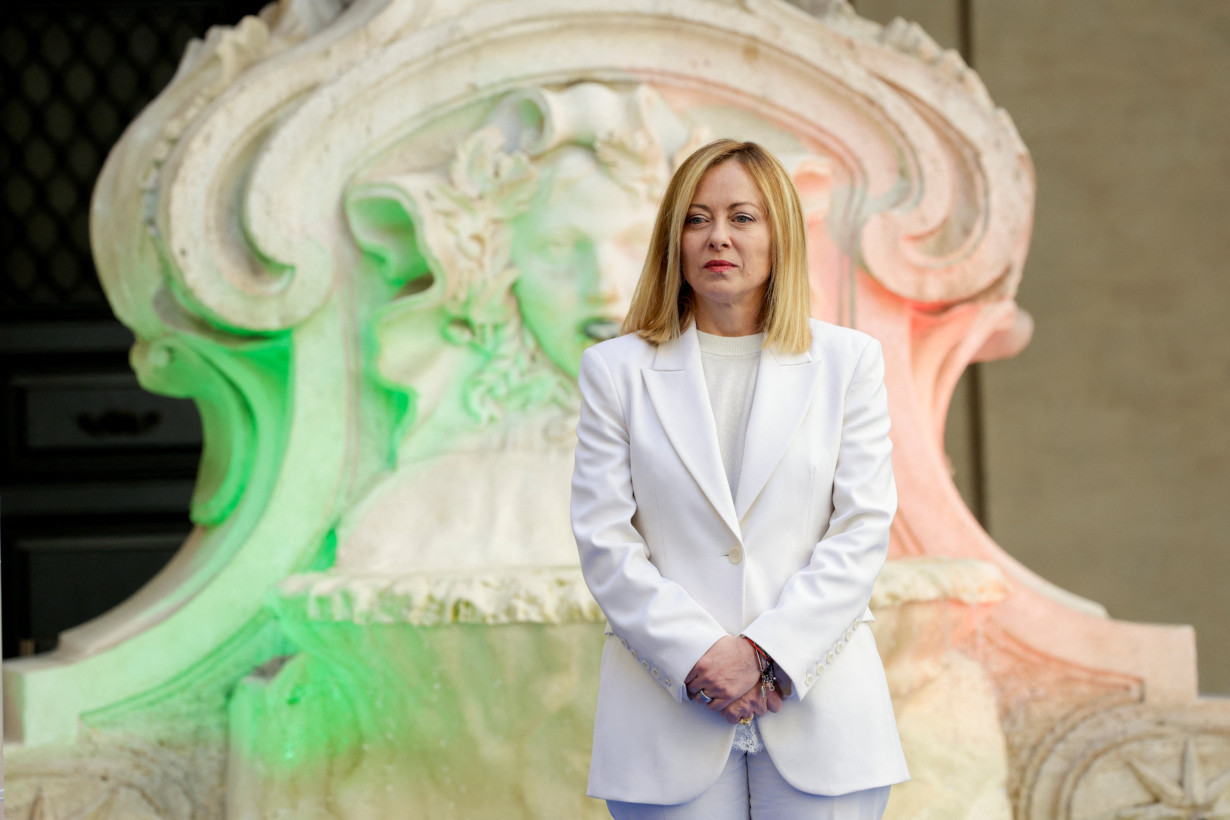 Italian PM Giorgia Meloni attends the 