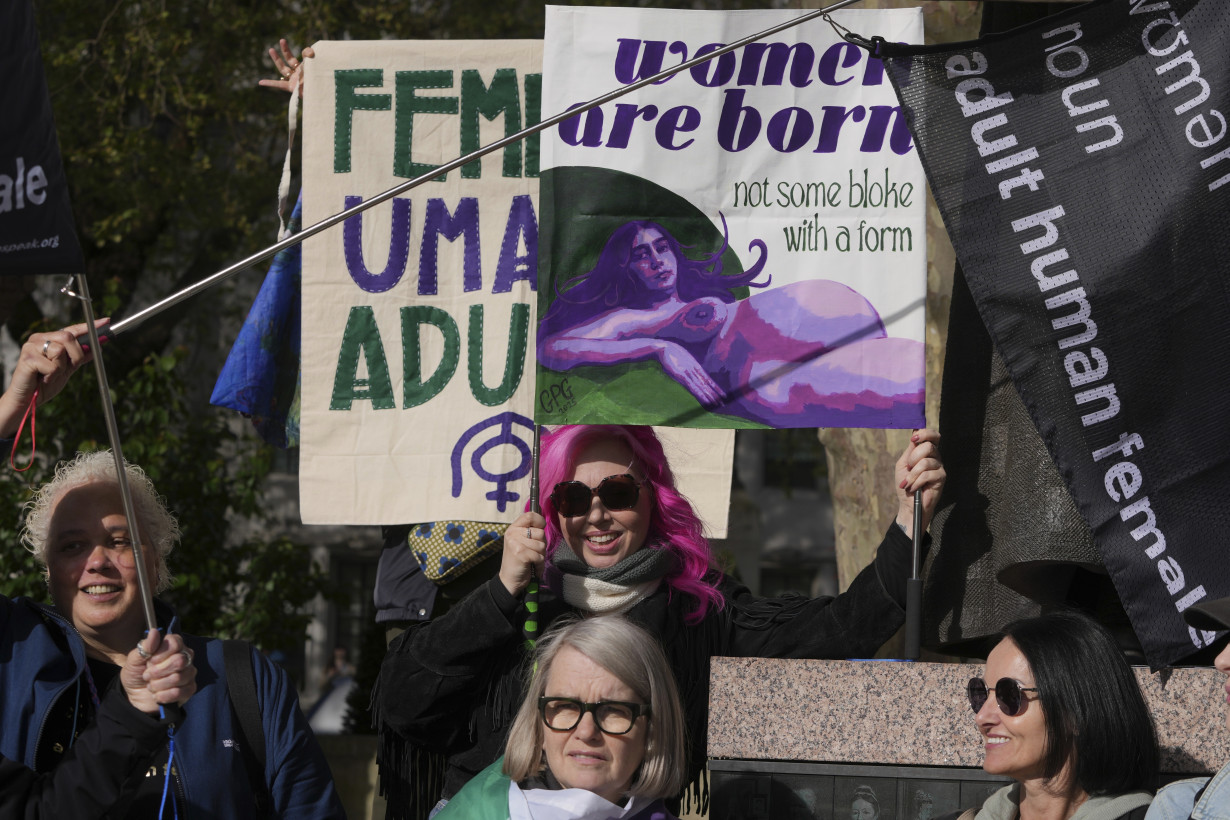 UK's top court says definition of a woman is based on biological sex and excludes transgender people