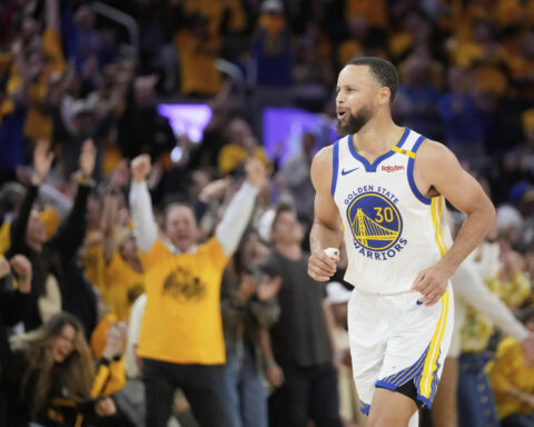 Stephen Curry is voted the NBA's Twyman-Stokes Teammate of the Year