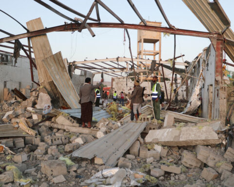 Suspected US airstrike hits Yemen migrant centre, Houthi TV says 68 killed