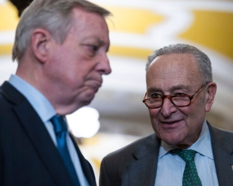 Democrats mark Trump’s first 100 days with speeches, sit-ins as party looks to project strength against administration