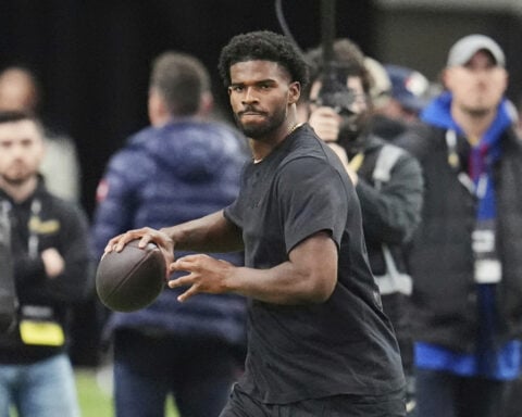Prank calls to other players unrelated to the one received by Shedeur Sanders, AP source says