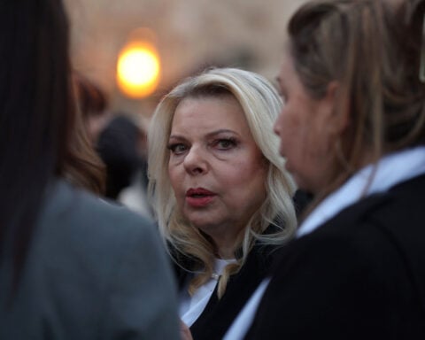 Overheard on mic, Netanyahu’s wife says ‘fewer’ than 24 hostages are still alive in Gaza