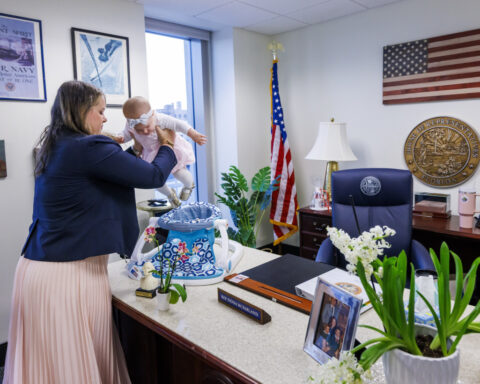 Child care in the Capitol: As more women run for office, some are bringing their kids