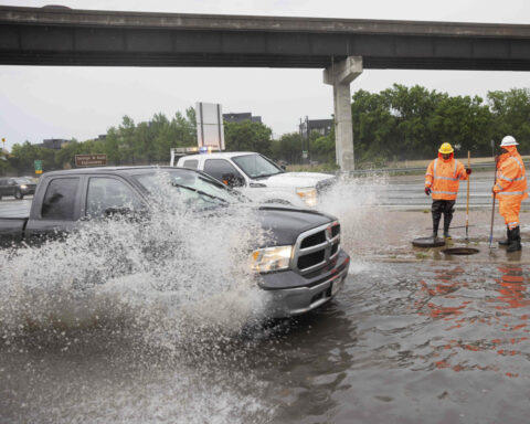 2 dead as slow-moving storms flood roads across Oklahoma and Texas