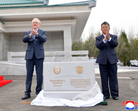 North Korea and Russia begin building their first road link