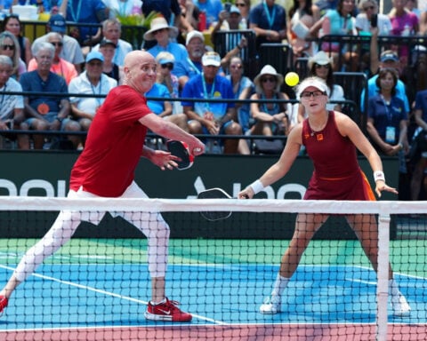 Tennis legend Andre Agassi ousted in second US Open Pickleball match