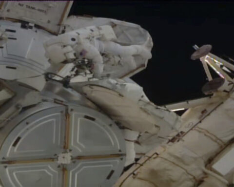 NASA astronauts step outside space station to perform the 5th all-female spacewalk