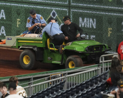 The man who fell over a railing at PNC Park is in critical condition. Police say it was an accident