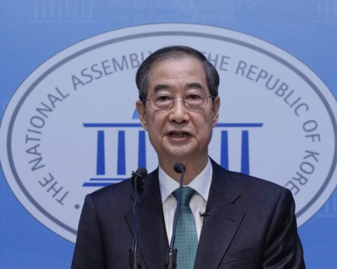 South Korea's ex-Prime Minister Han says he will seek the presidency in June election