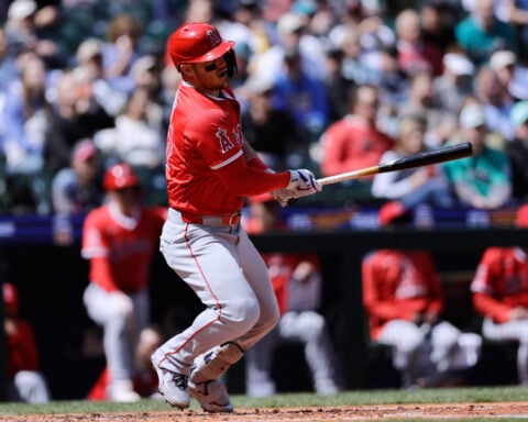 Mike Trout is going on the injured list again with a bone bruise in his left knee