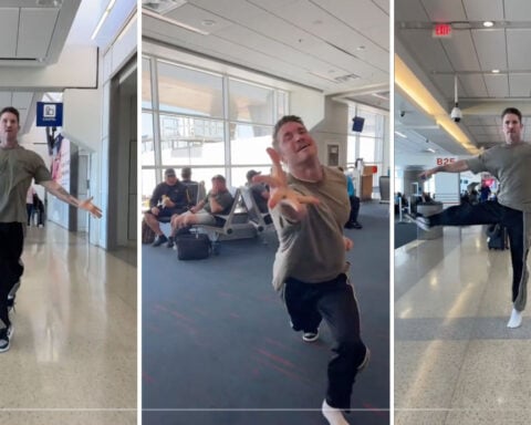 He danced in the airport and missed his flight. Then he inspired a TikTok travel trend