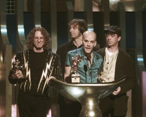 Worlds collide: R.E.M. rereleases 'Radio Free Europe' single to benefit the threatened news service
