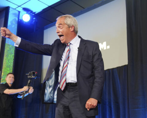 Nigel Farage takes aim at the UK's dominant parties with hefty gains in local elections