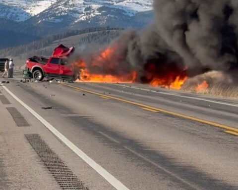 7 people are dead after a truck and tour van collided near Yellowstone, police say