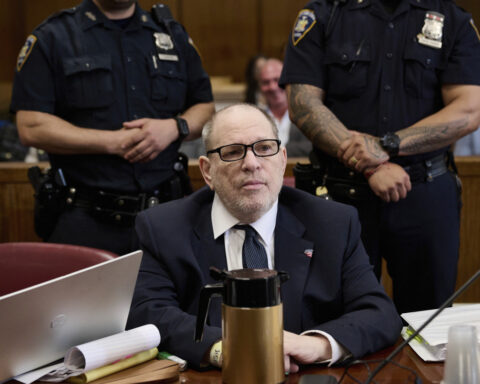 Weinstein accuser insists in tearful outburst: 'He did that to me'