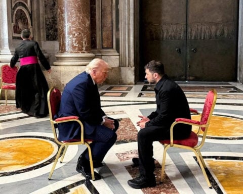 Zelenskiy says he discussed air defence, sanctions with Trump in Vatican meeting