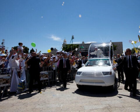 Pope Francis's popemobile set to become health clinic for Gaza children