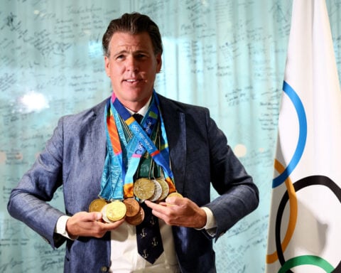 Olympic champion Hall Jr. receives replicas of 10 medals lost in LA fires