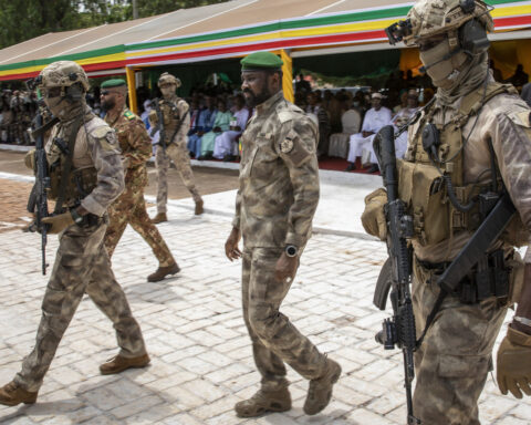 Hundreds of activists stage Mali's first pro-democracy rally in years since coups
