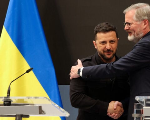 Ukraine's Zelenskiy gets Czech pledge for more ammo, pilot training on Prague visit