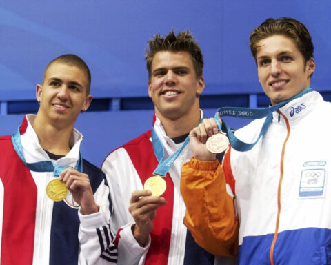 Olympic swim great Gary Hall Jr awarded 10 medals to replace those destroyed in LA fires