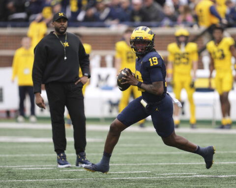 Michigan to suspend Sherrone Moore for 2 games to address NCAA allegations, AP sources say