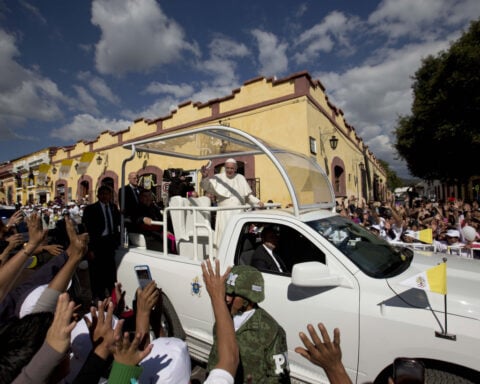 Pope Francis donated a popemobile to serve as a mobile health unit for Gaza children