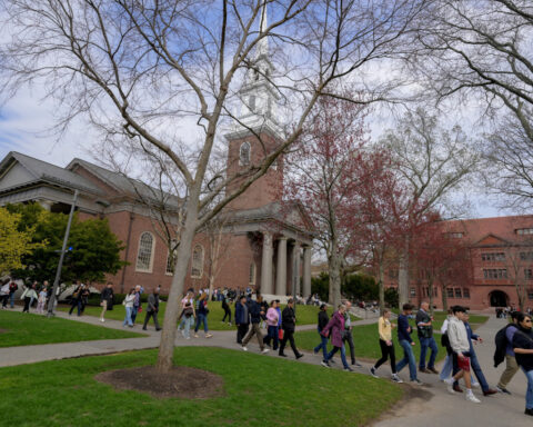 Trump administration freezes future grants to Harvard