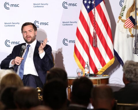 After critical remarks in Munich, Vance adopts more conciliatory tone toward Europe