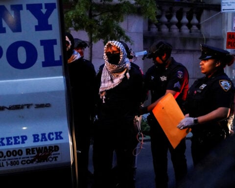 Dozens of students arrested in pro-Palestinian protest at Columbia University