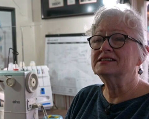Stitching success: Seamstress turns into one-woman factory during grad season